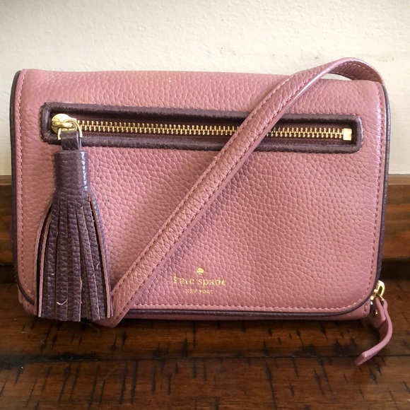 Kate Spade New York Avie Leather Crossbody Bag - Picture 1 of 9